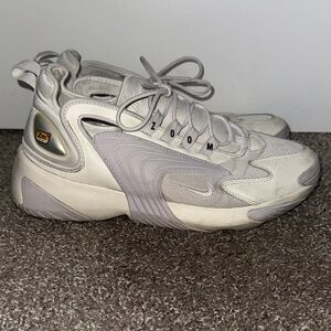 Nike Zoom 2K Sneakers in Cream and Gray